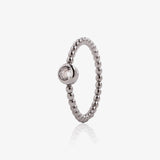 Ring with chaton beads
