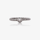 Ring with chaton beads