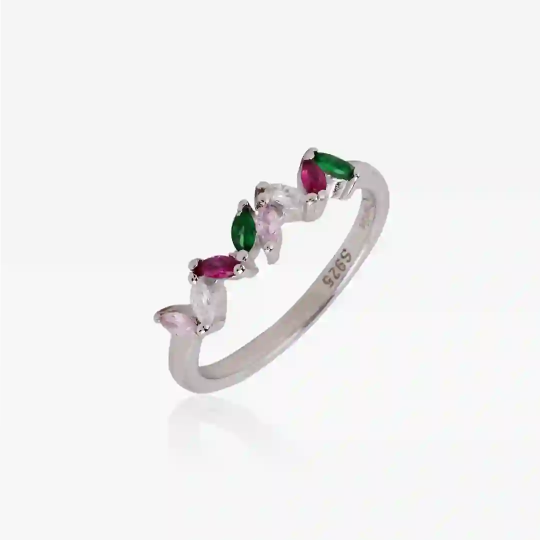 Anillo ovales color