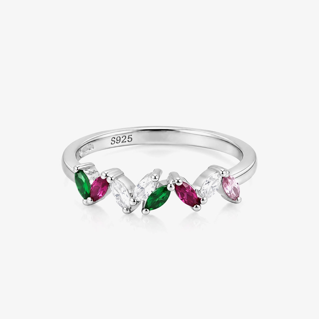 Anillo ovales color