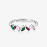 Anillo ovales color