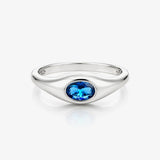 Luxilver Blue Stone Ring
