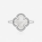 Mother of Pearl Clover Ring