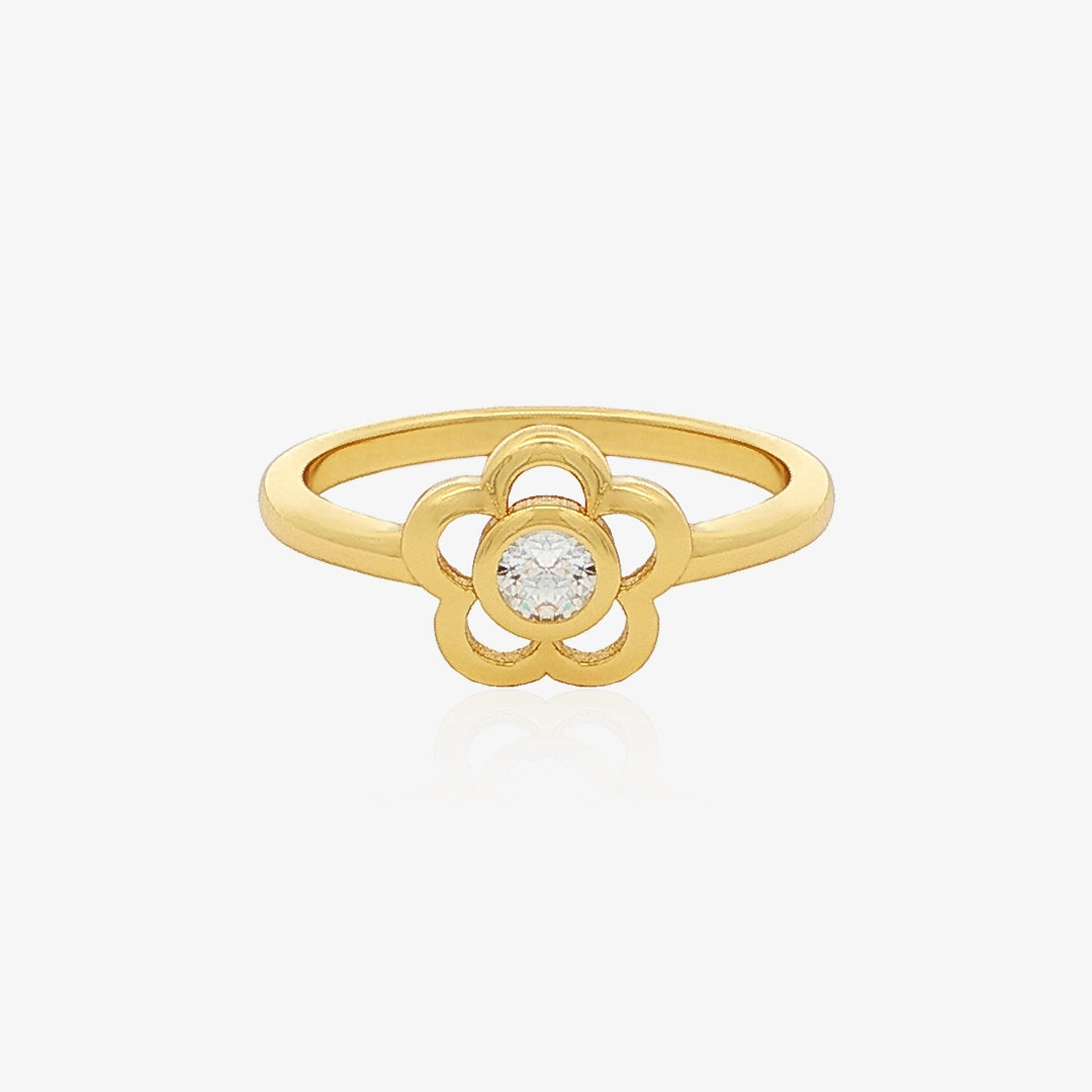 Anillo Flor piedra