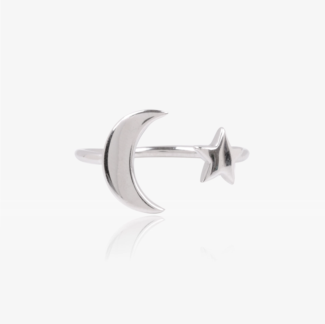 Star and Moon Ring