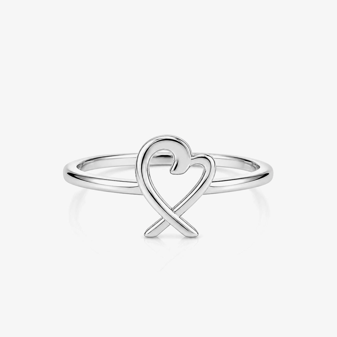 Criss-Cross Heart Ring
