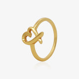 Anillo Corazón Cruzado