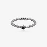 Anillo bolas circo negra
