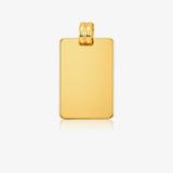 Colgante chapa rectangular