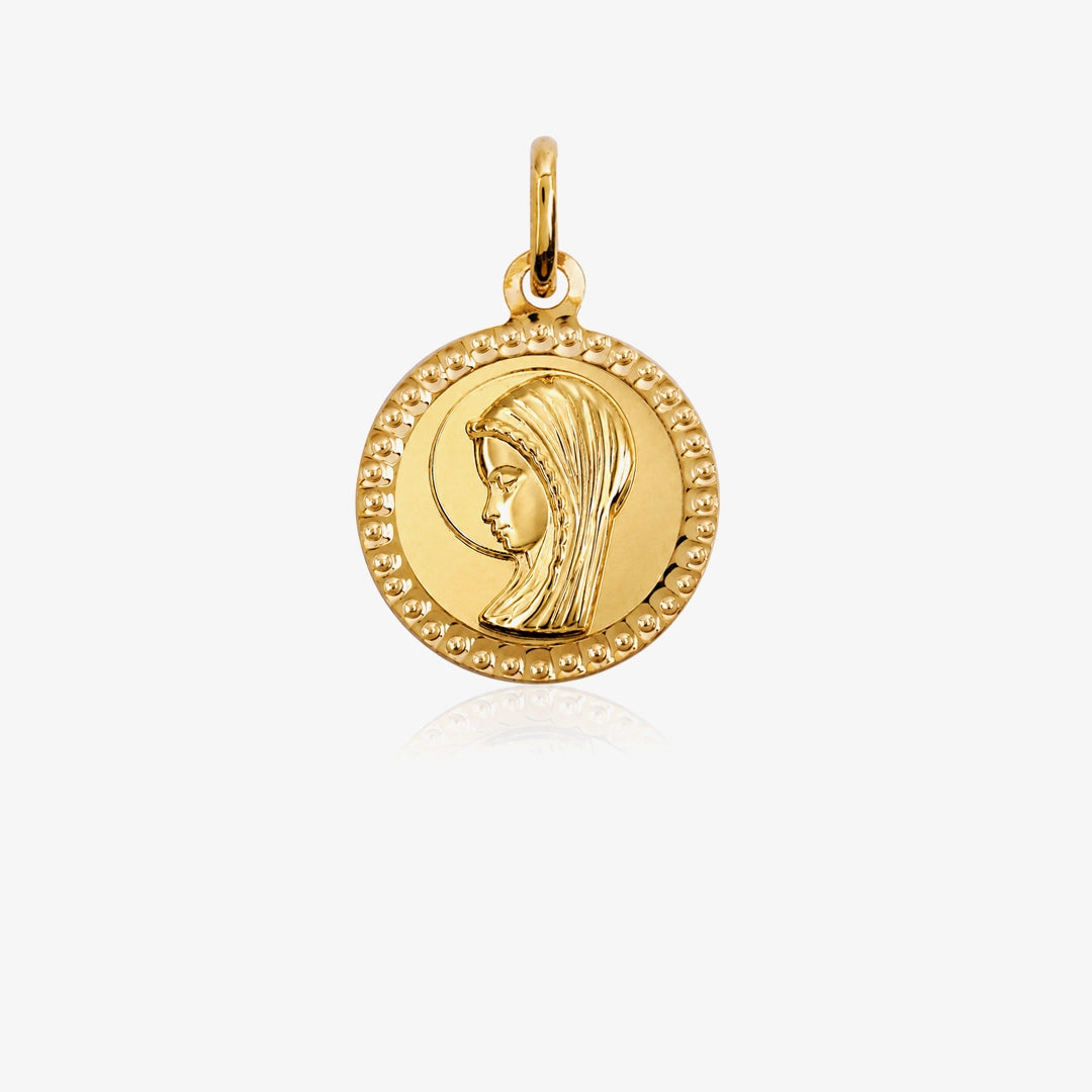 Medalla Virgen relieve
