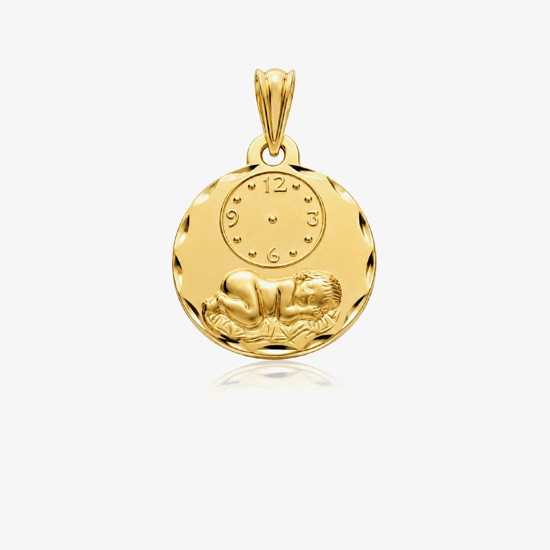 Medalla niño y reloj