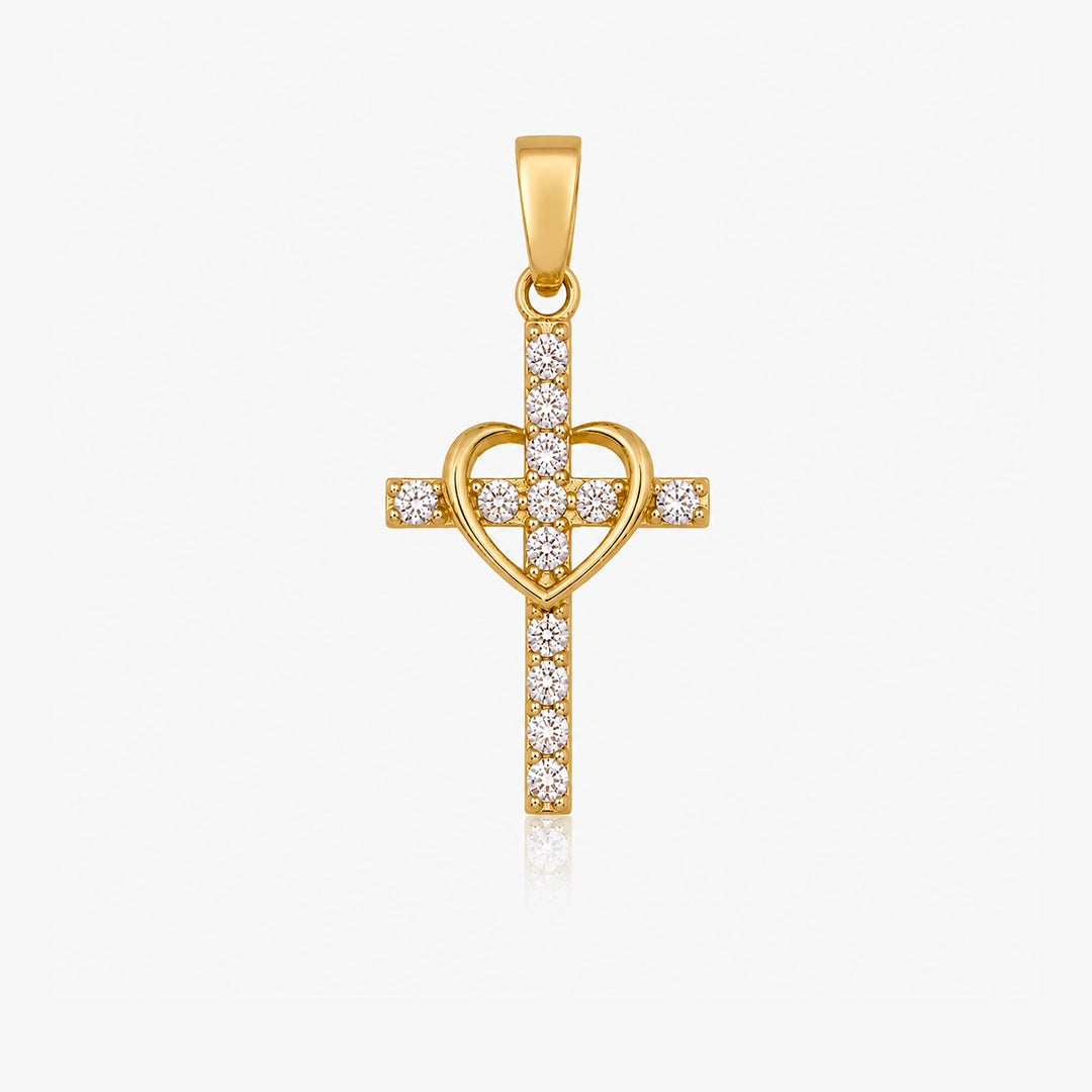 Colgante Cruz Corazon