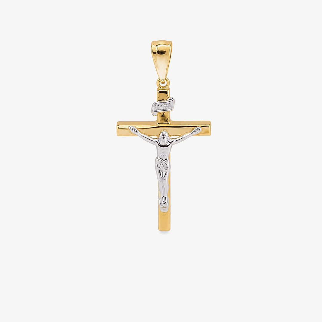 Cruz Bicolor Cristo Cuadrada