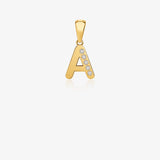 Zirconia Letter Pendant