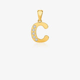 Zirconia Letter Pendant