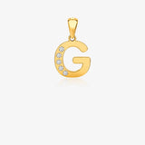 Zirconia Letter Pendant
