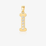 Zirconia Letter Pendant