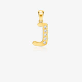 Zirconia Letter Pendant