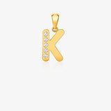 Zirconia Letter Pendant