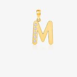 Zirconia Letter Pendant