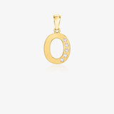 Zirconia Letter Pendant
