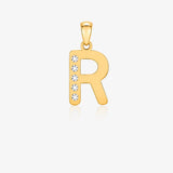 Zirconia Letter Pendant