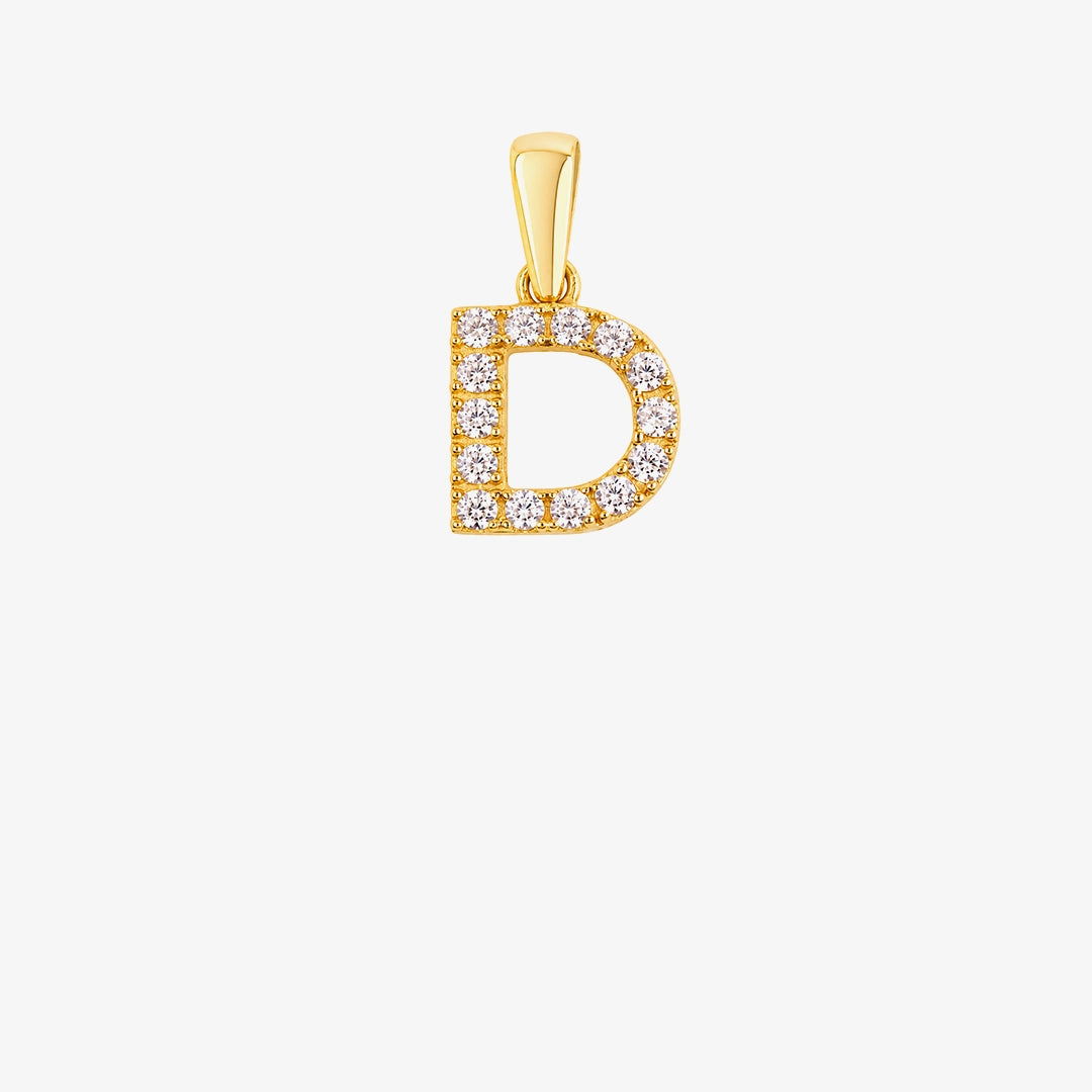 Initial Zirconia Pendant