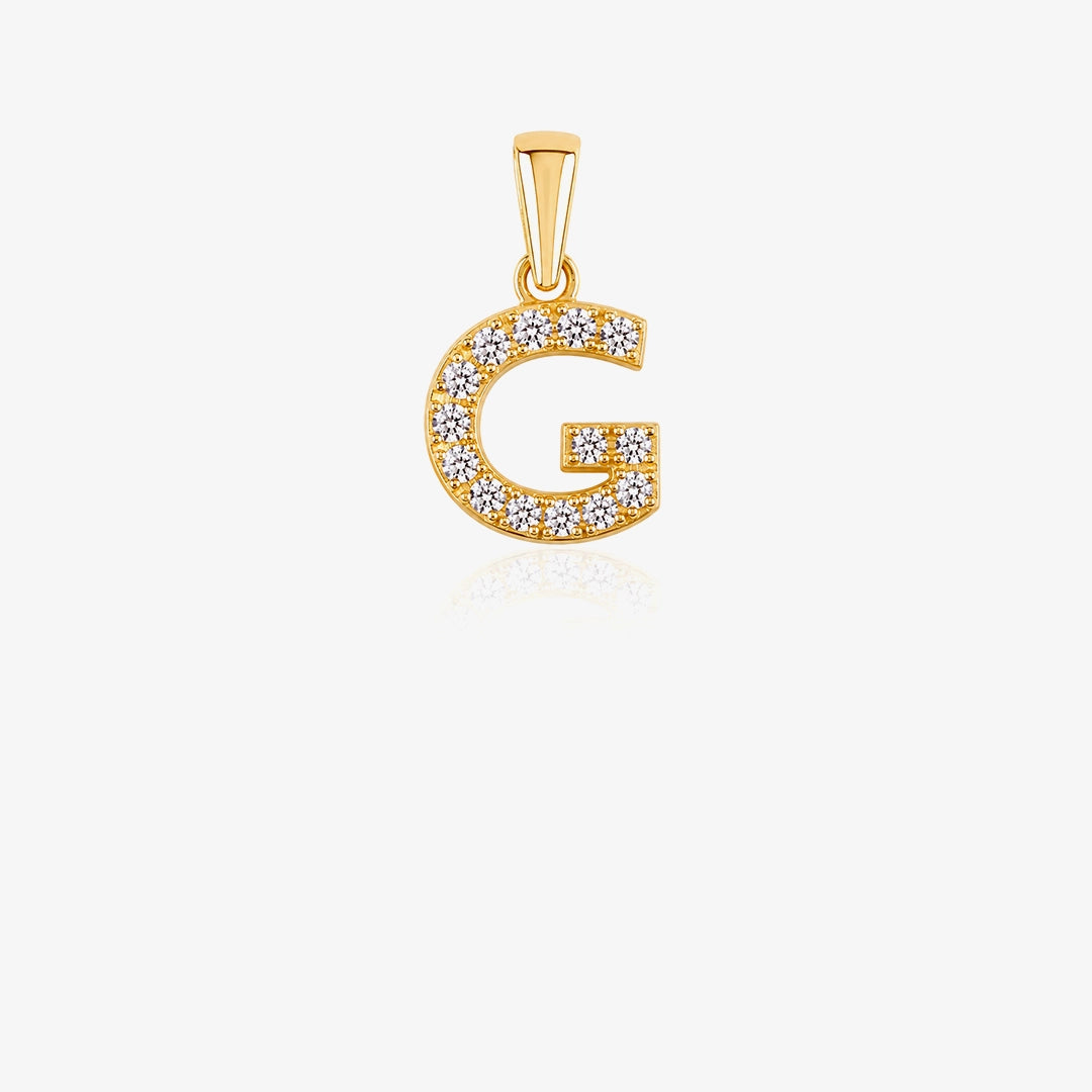 Initial Zirconia Pendant
