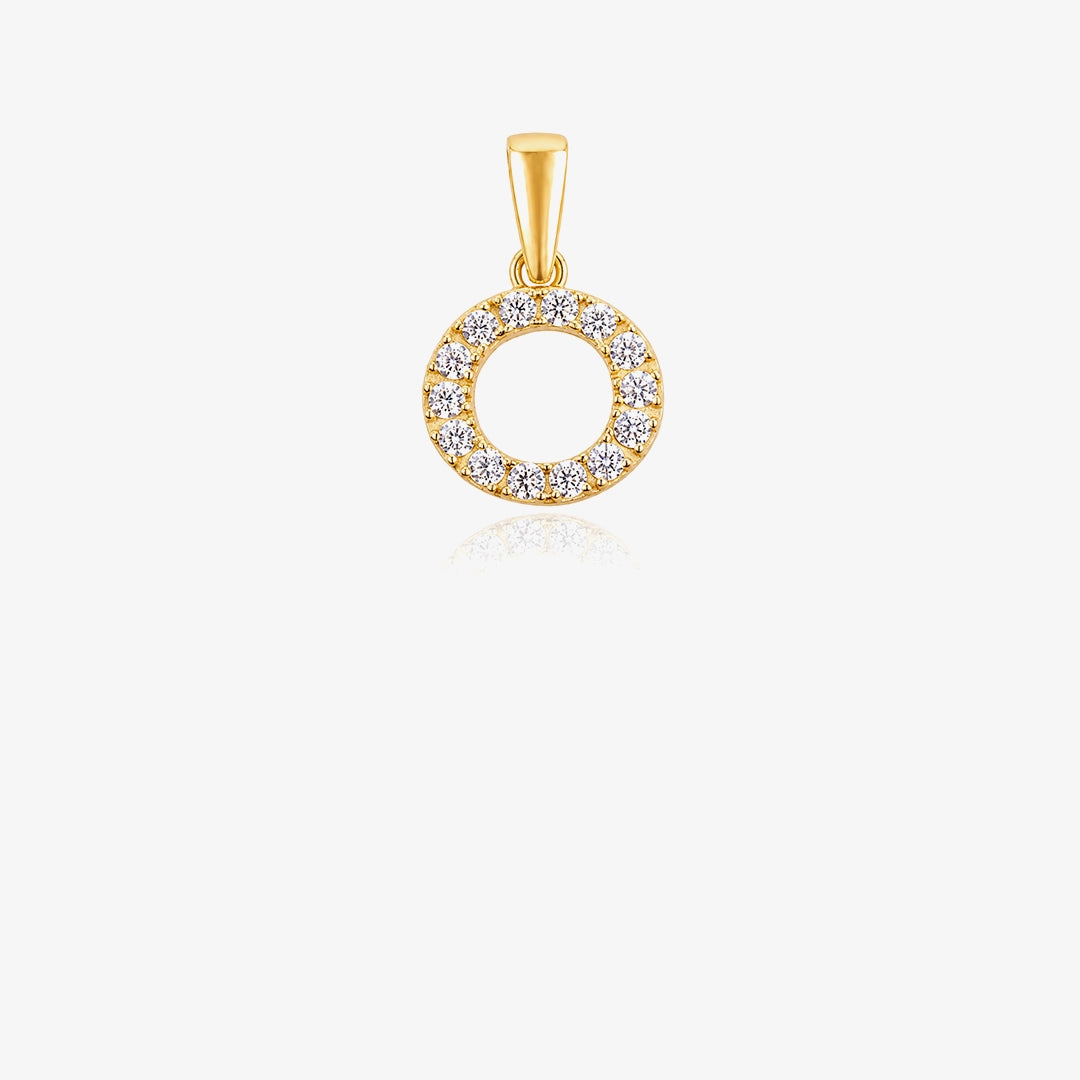 Initial Zirconia Pendant