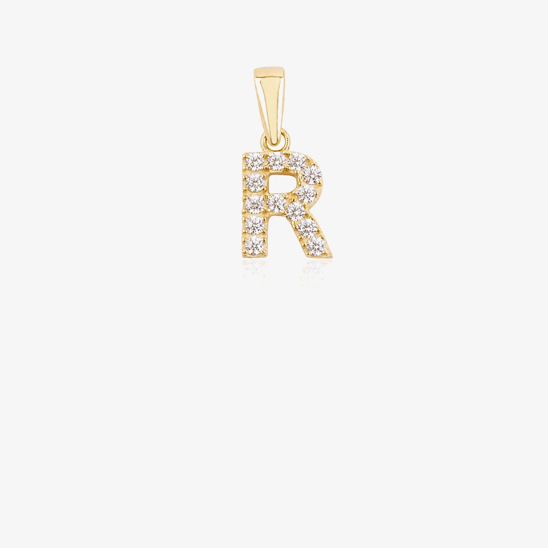 Initial Zirconia Pendant