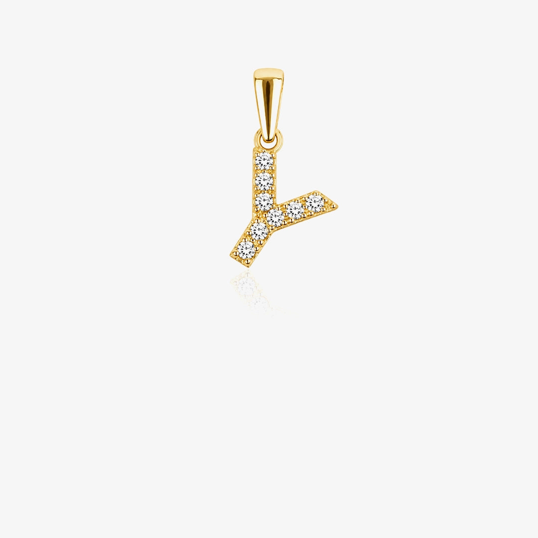 Initial Zirconia Pendant