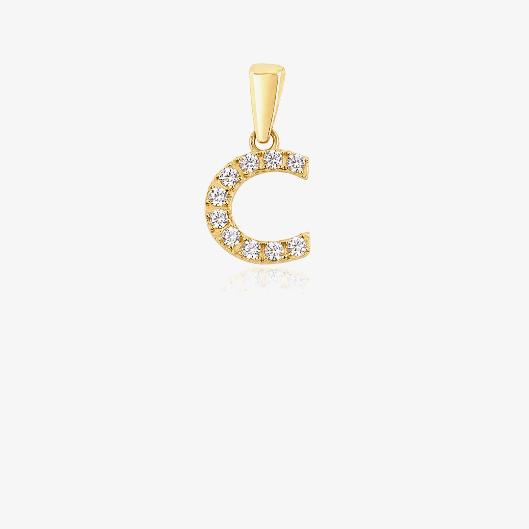 Initial Zirconia Pendant