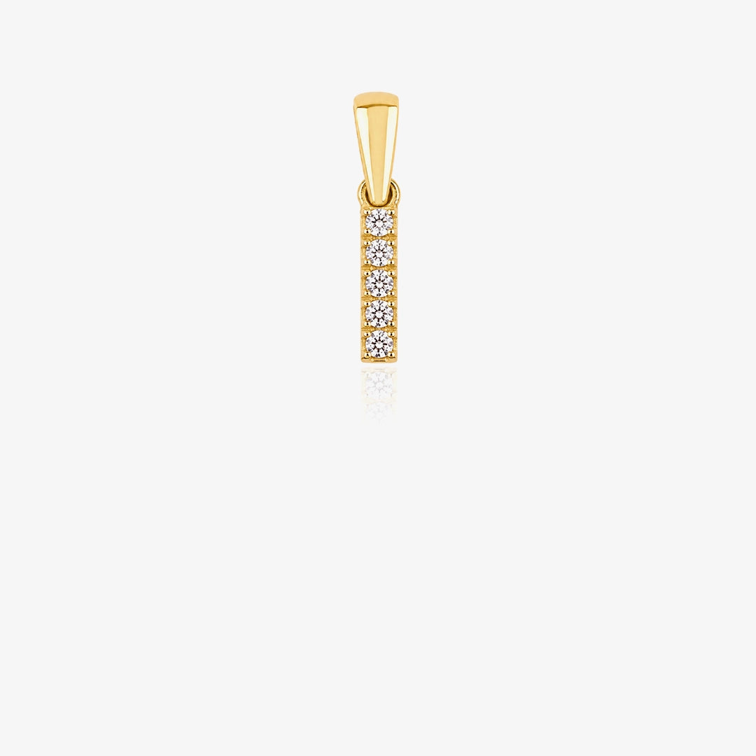 Initial Zirconia Pendant