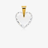Gold Heart Stone Pendant