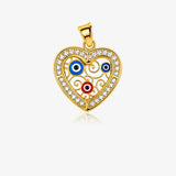 Colgante Corazon Ojo Turco
