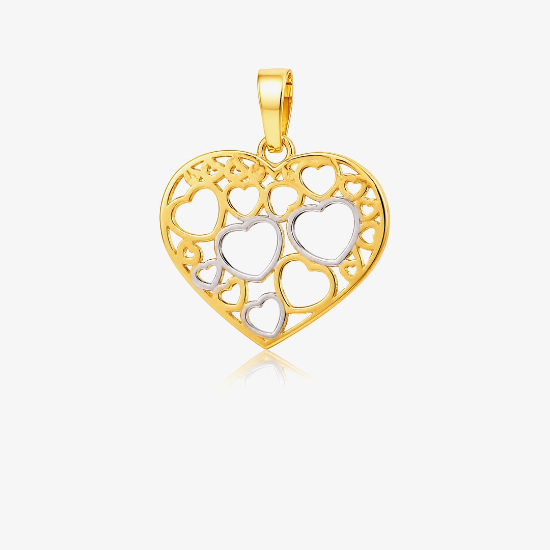 Colgante Corazones calados