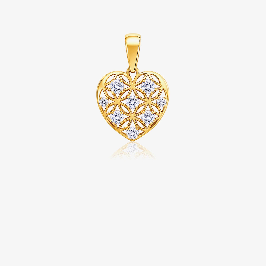 Zircon Heart Pendant