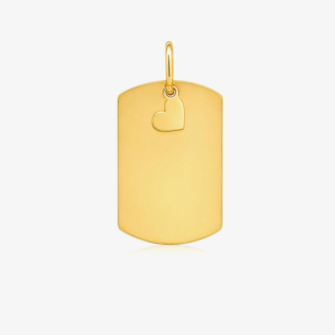 Rectangular Heart Pendant
