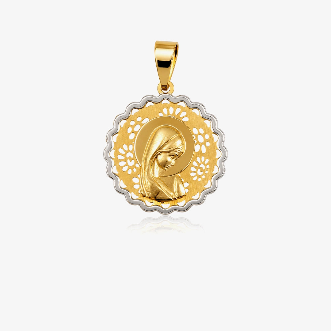 Medalla virgen niña