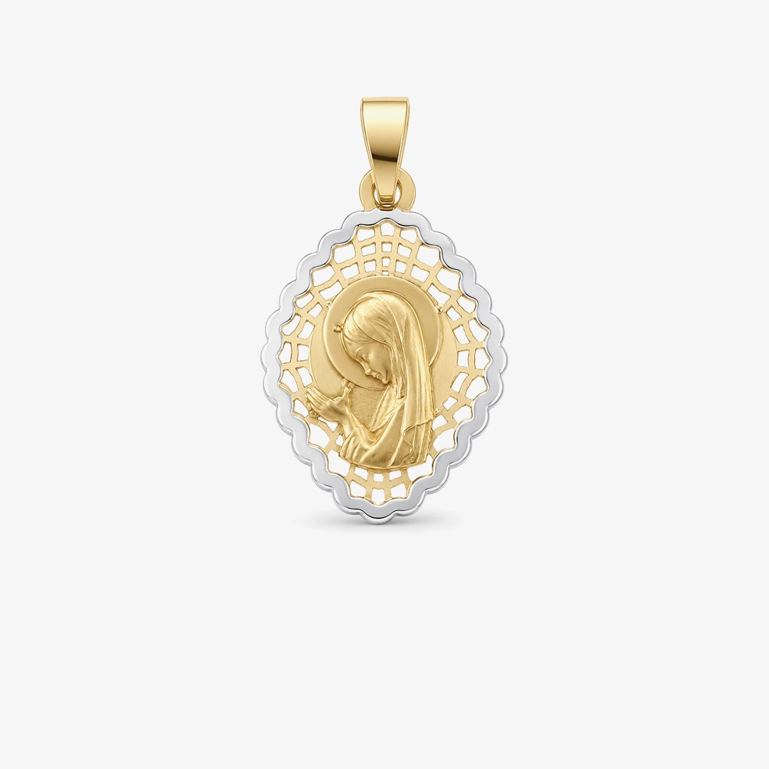 Medalla virgen niña