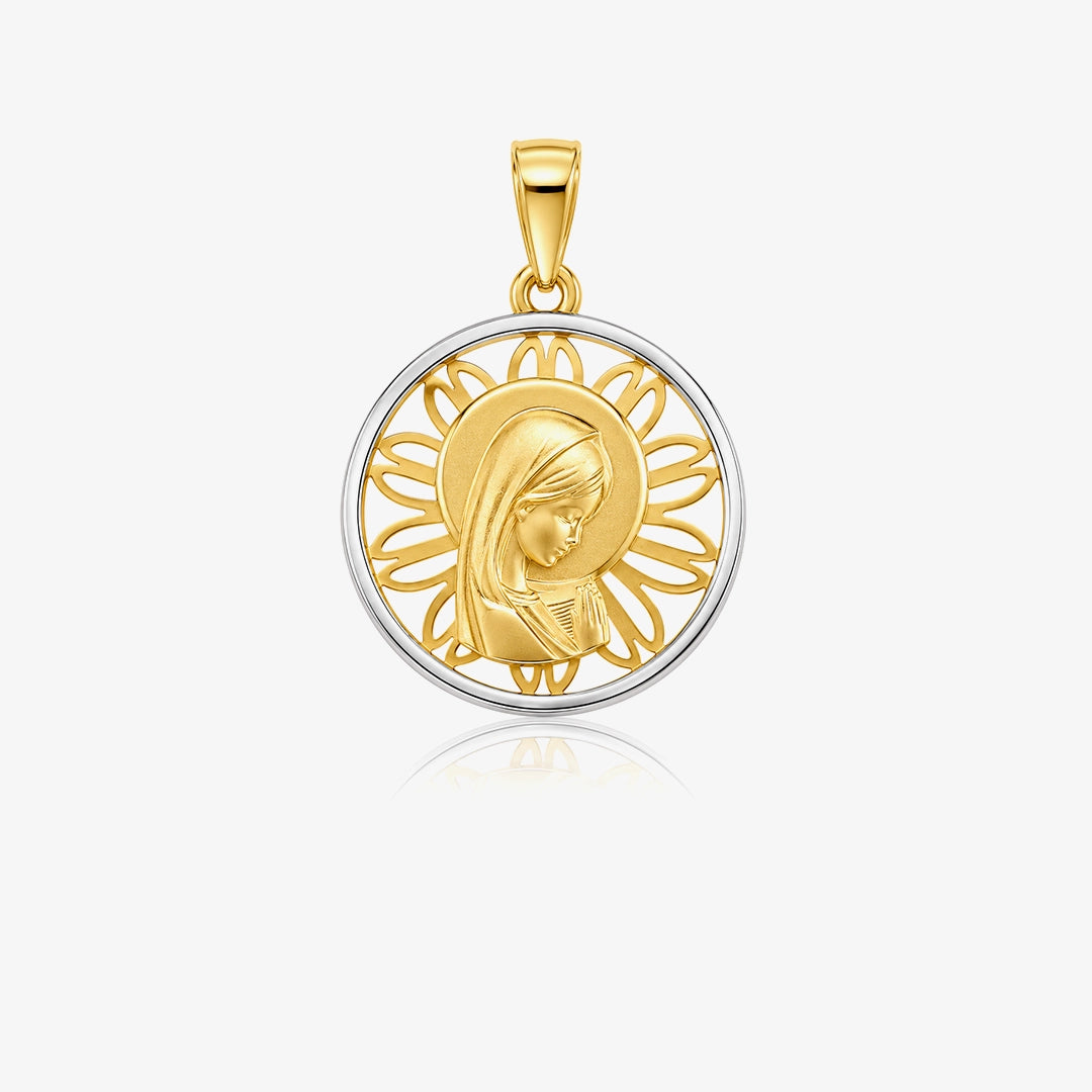 Virgin Mary Medal, bicolor