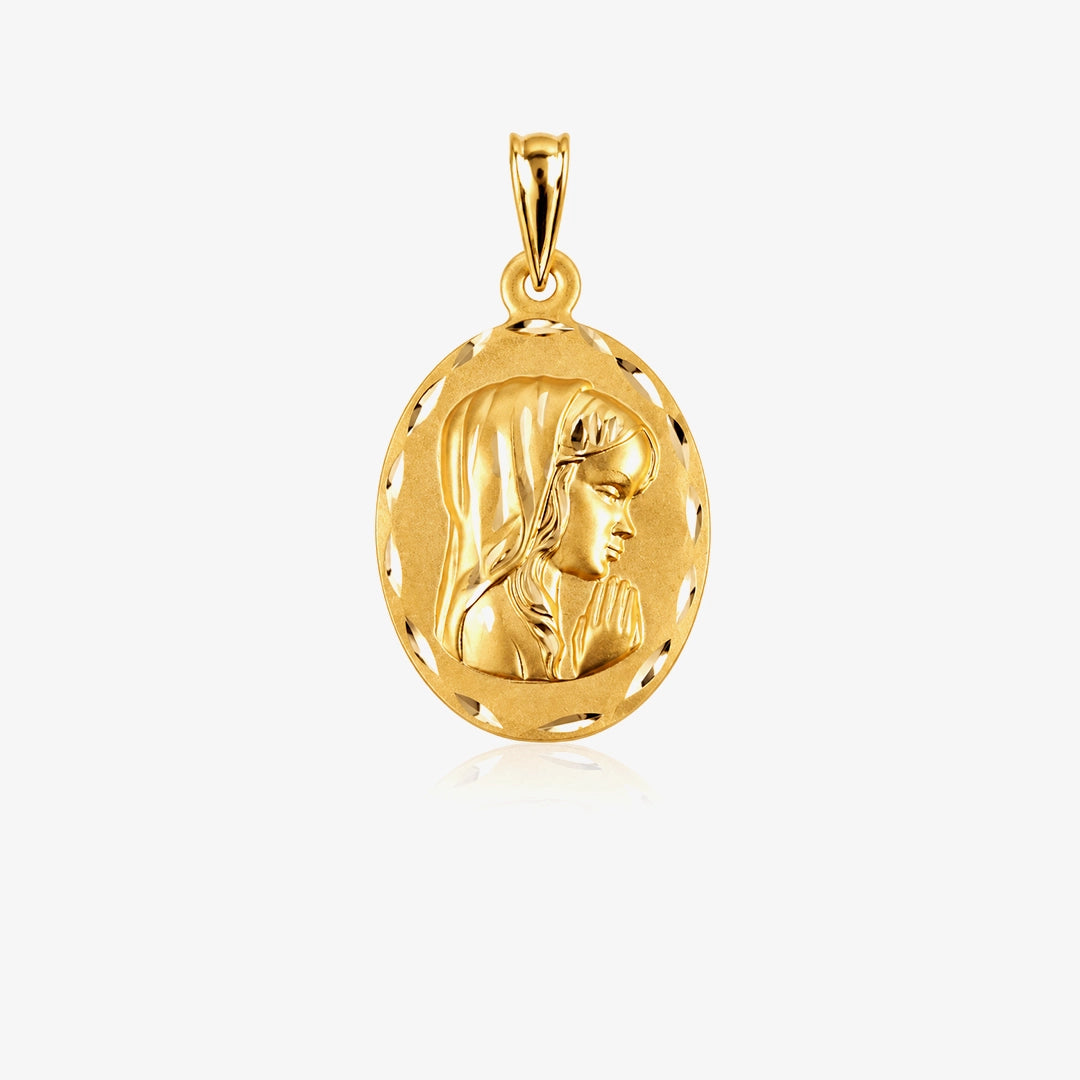 Medalla virgen niña