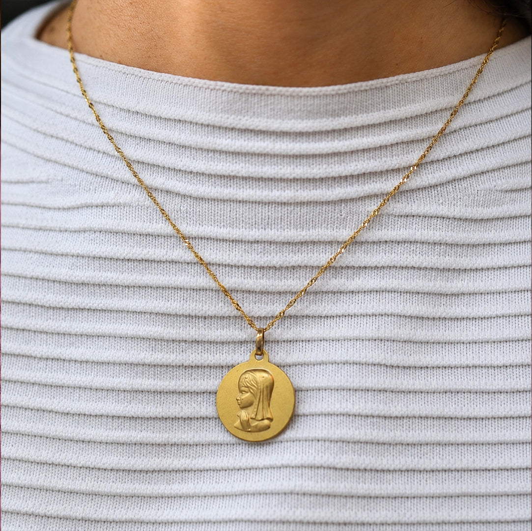 Virgin girl medal