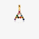 Multicolor initial pendant