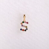Colgante inicial multicolor