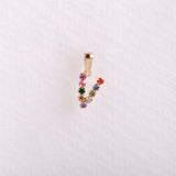 Colgante inicial multicolor