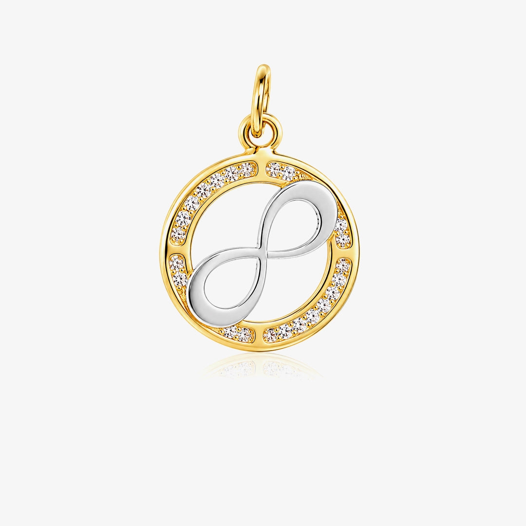 Two-tone Infinity Pendant