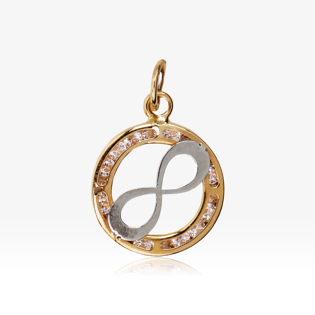 Two-tone Infinity Pendant