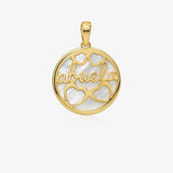 Mother of Pearl Grandma Hearts Pendant