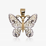 Two-tone Butterfly Pendant